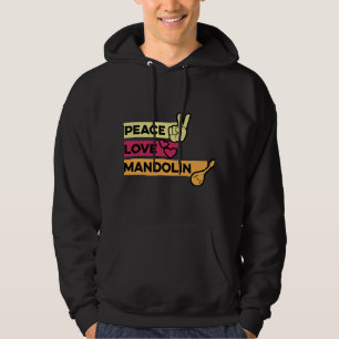 Mandolin Lover Peace Liebe Mandolin Maestro Hoodie