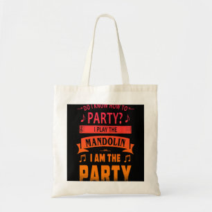 Mandolin Lover player Party tee Tragetasche