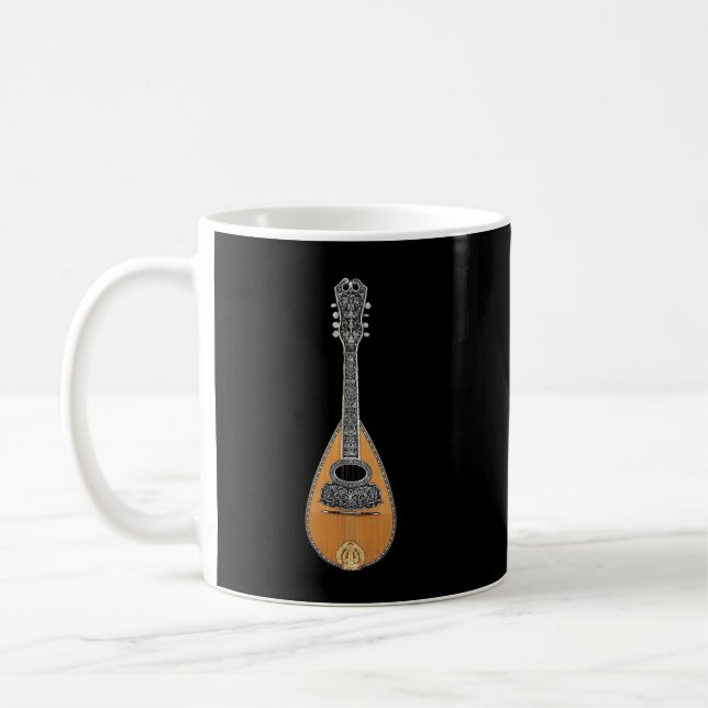 Mandolin Lover String Instrument Bluegrass Music Kaffeetasse (Links)