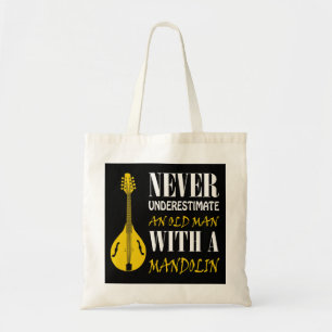 Mandolin Lover Unterschätze niemals einen alten Ma Tragetasche
