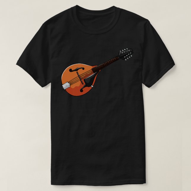 Mandolin Musikinstrument T-Shirt (Design vorne)
