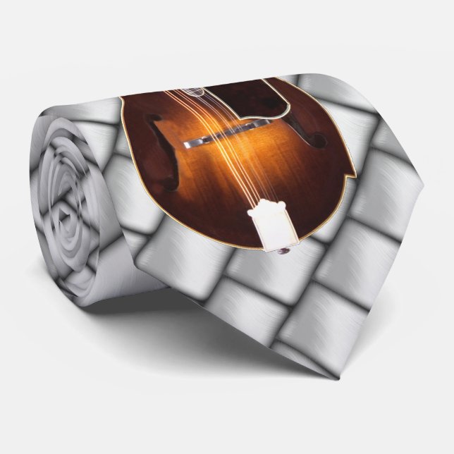 MANDOLIN —ON GRAY KRAWATTE (Gerollt)