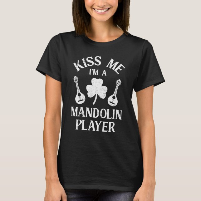 Mandolin Player Irish T-Shirt (Vorderseite)