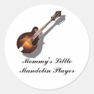 MANDOLIN-STICKER RUNDER AUFKLEBER