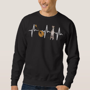 Mandolin Whippet Heartbeat Dog Sweatshirt