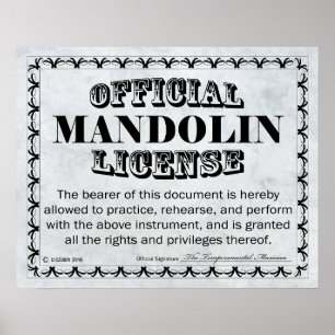Mandoline Poster
