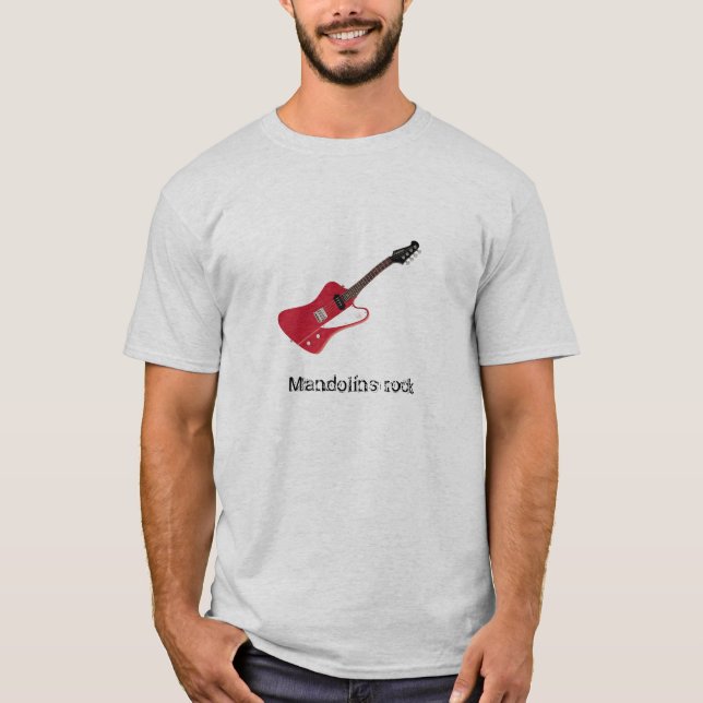 Mandolinen-Felsen T-Shirt (Vorderseite)