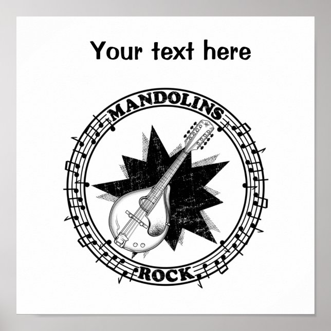 Mandolins Rock Folklore Poster (Vorne)