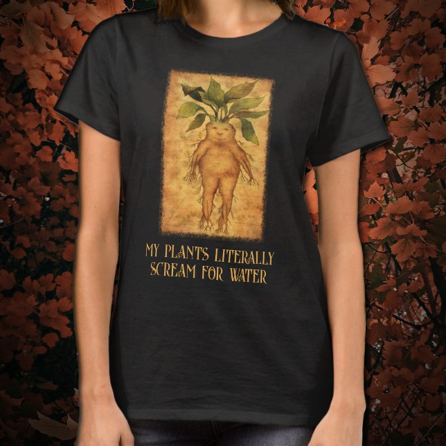 Mandrake Root Witchy Halloween T - Shirt (Von Creator hochgeladen)