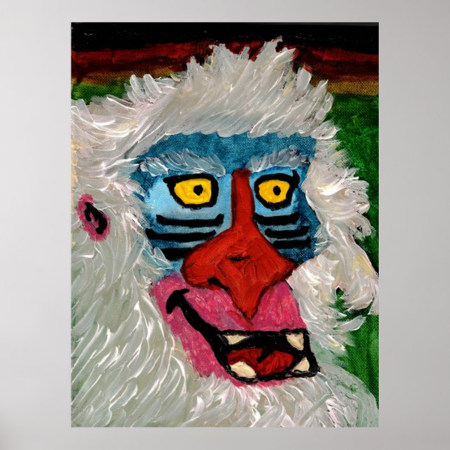 Mandrill-Druck, Value Poster Papier (Halbglanz) (Vorne)