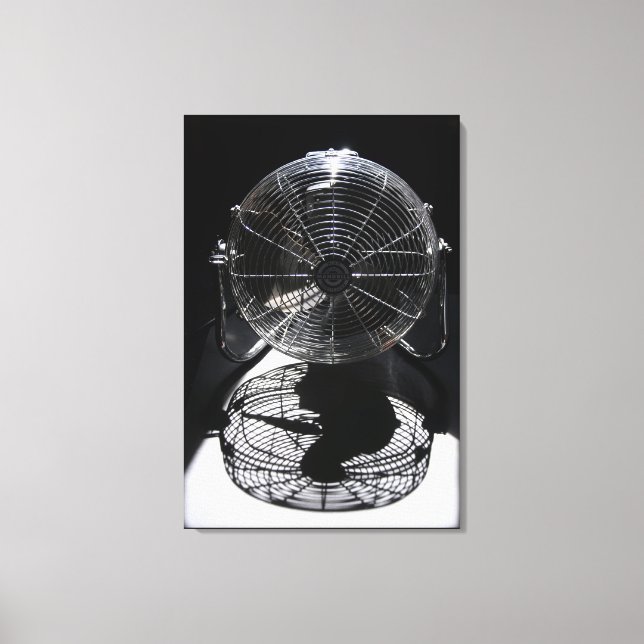 Mandrill Fan BW Still Life Fotografy Leinwand (Vorderseite)