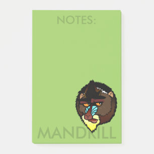 MANDRILL VERTICAL POST-IT NOTEPAD KLEBEZETTEL