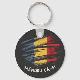 Mandru ca-s roman band schlüsselanhänger