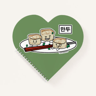 Mandu Koreanischer Dim sum sum Breakfast Hangul Notizbuch