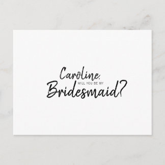 Mandy Bridal Vorschlag Werden Sie meine Bridesmaid Einladungspostkarte