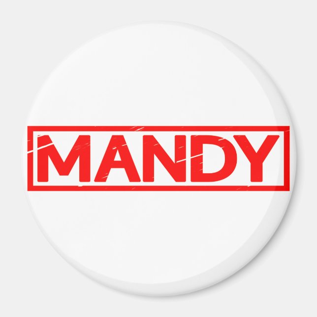 Mandy Briefmarke Magnet (Vorne)