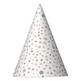 Mandy Confetti Watercolor Dots Party Hat Partyhütchen