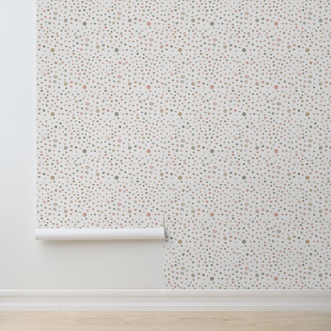 Mandy Confetti Watercolor Dots Tapete (Anwendung)