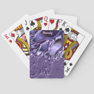 MANDY ~ Fraktal Design Muster ~ Icy Fingers ~ Spielkarten