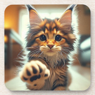 Mane Coon Kitten Getränkeuntersetzer