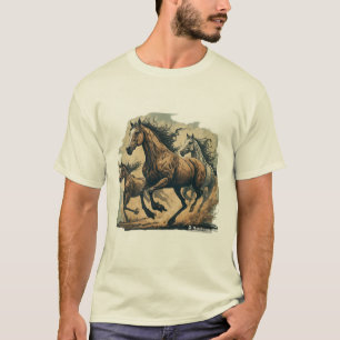 Mane Event: Wild & Free & Pferde Reitfreunde. T-Shirt