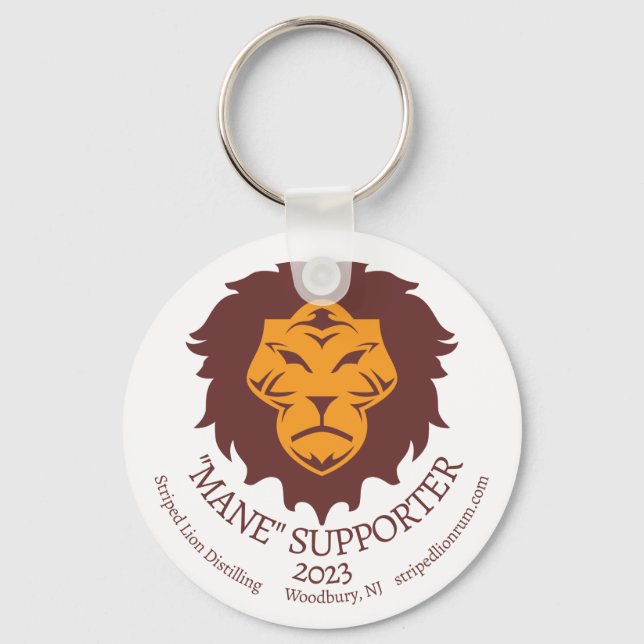 "Mane" Support 2023 - erhalten Sie das ganze Jahr  Schlüsselanhänger (Vorderseite)