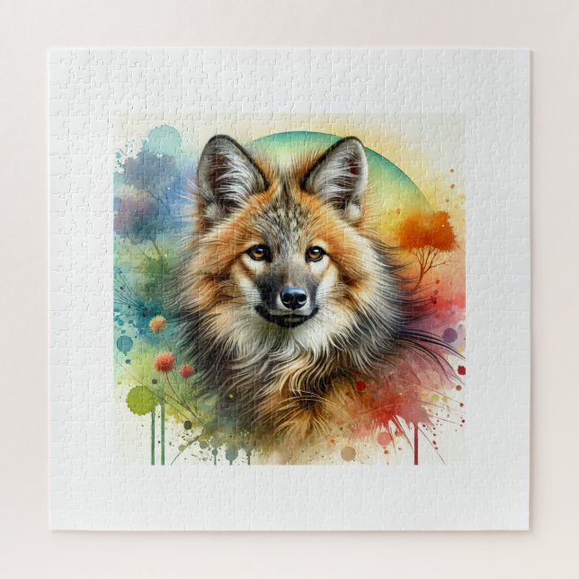 Maned Wolf 210624AREF112 - Watercolor (Vertikal)