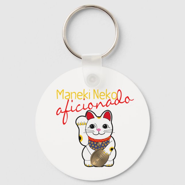 Maneki Neko Aficionado Schlüsselanhänger (Vorderseite)
