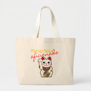 Maneki Neko Anhänger Jumbo Stoffbeutel