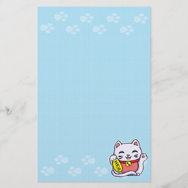 Maneki Neko Briefpapier (Vorderseite)
