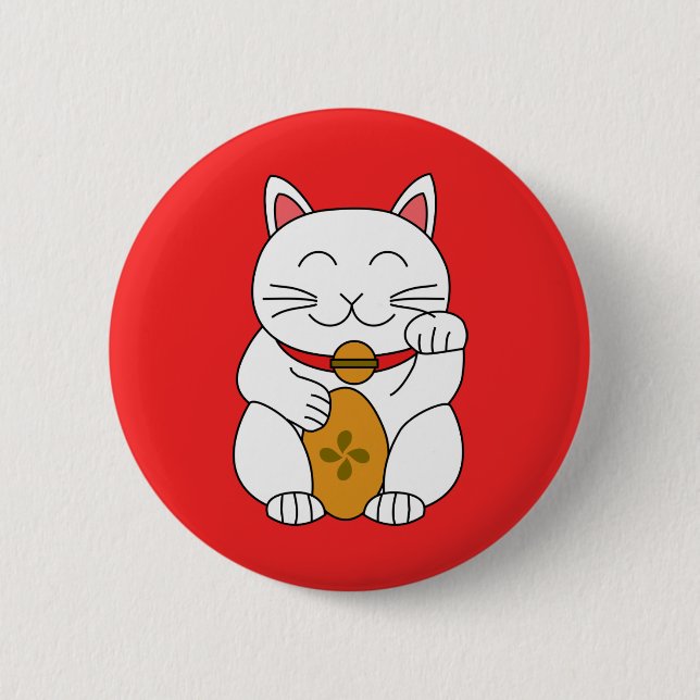 Maneki Neko Button (Vorderseite)