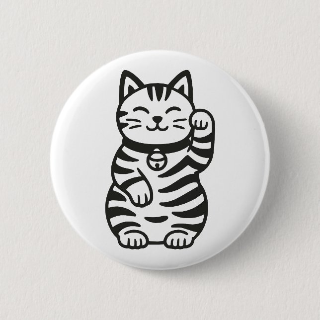 Maneki Neko Button (Vorderseite)