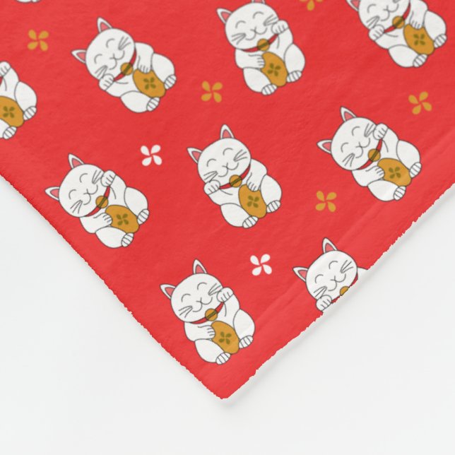 Maneki Neko Fleecedecke (Ecke)