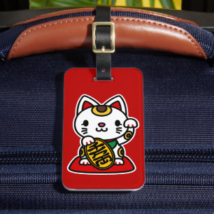Maneki Neko (Glückskatze) Gepäckanhänger
