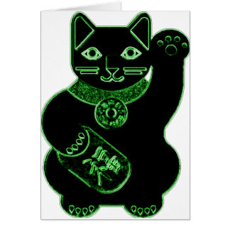 maneki neko Grünneon