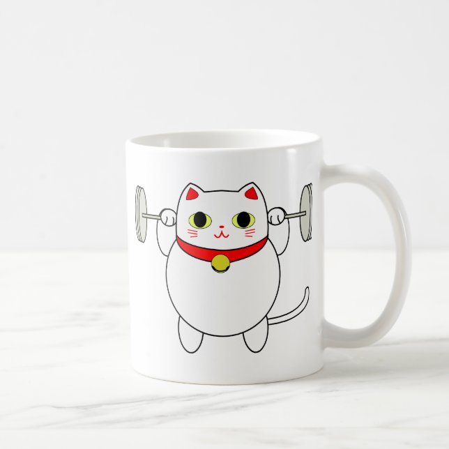 Maneki Neko Hockenkatze Kaffeetasse (Rechts)
