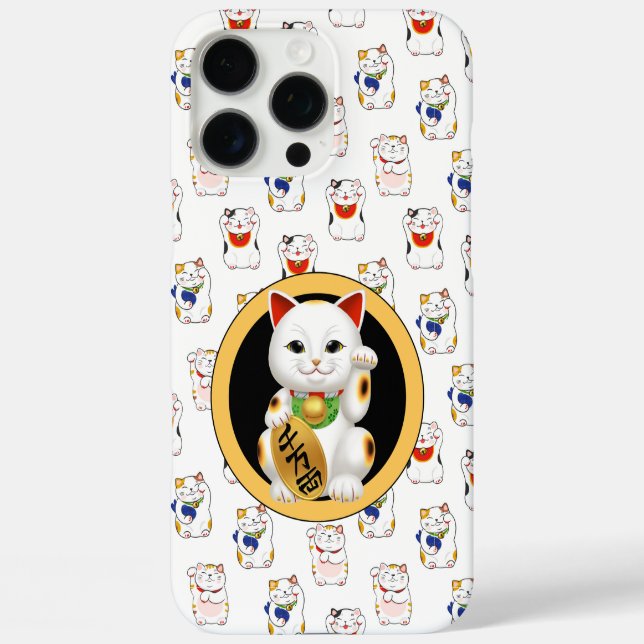 Maneki Neko iPhone 16 Pro Max Hülle (Rückseite)