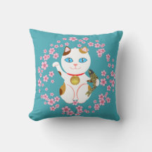 Maneki Neko Japanese Beckoning Lucky Calico Cat