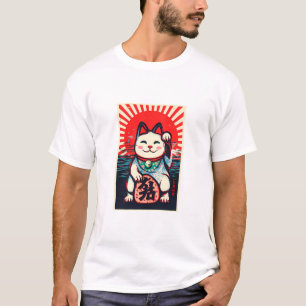 Maneki-Neko-Katze T-Shirt