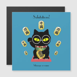 Maneki Neko Lucky Carte magnétique de la Pologne