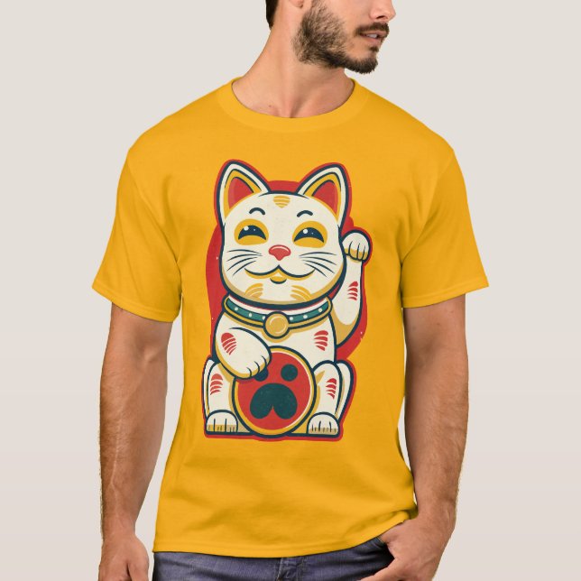 Maneki Neko - Lucky Cat T-Shirt (Vorderseite)