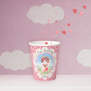Maneki Neko Lucky Luna Papiertasse Pappbecher