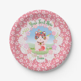 Maneki Neko Lucky Luna Party Paper Plate Pappteller