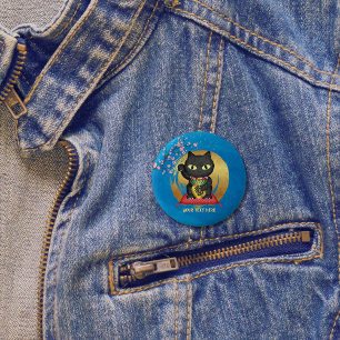 Maneki Neko Lucky Poilue Button