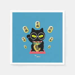 Maneki Neko Lucky Poilue Paper Serviette