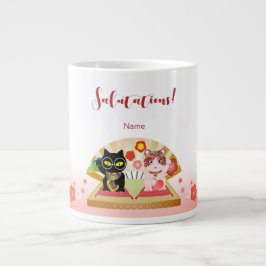 Maneki Neko Lucky Poiluna Jumbo-Tasse