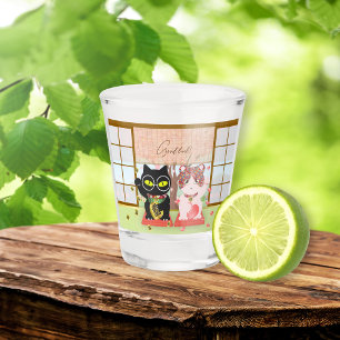 Maneki Neko Lucky Poiluna Schnapsglas