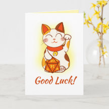 Maneki Neko mit D20 RPG Würfel Viel Glück