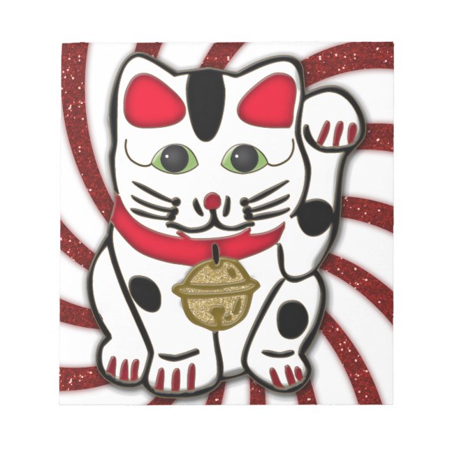 Maneki Neko Notizblock (Vorderseite)