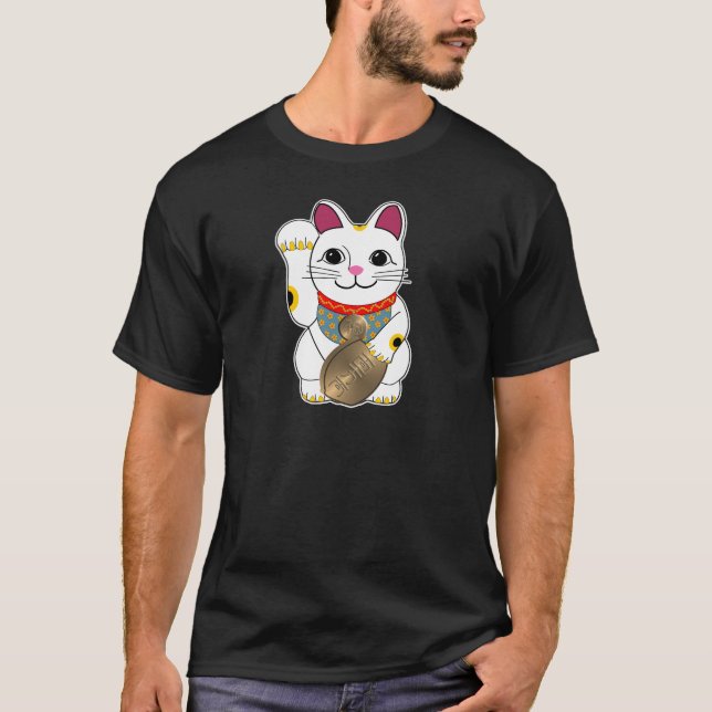 Maneki Neko T-Shirt (Vorderseite)